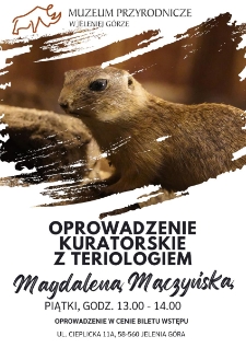 Oprowadzenie kuratorskie z teriologiem Magdaleną Mączyńską - plakat [Dokument życia społecznego]