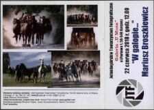 "W galopie..." Mariusz Broszkiewicz - katalog [Dokument Życia Społecznego]