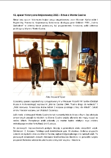 42. spacer historyczno-krajoznawczy &ndash; bitwa o Monte Cassino [Dokument elektroniczny]
