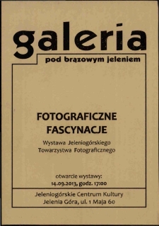 Fotograficzne fascynacje - ulotka [Dokument życia społecznego]