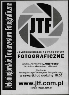 Jeleniogórskie Towarzystwo Fotograficzne - afisz [Dokument życia społecznego]