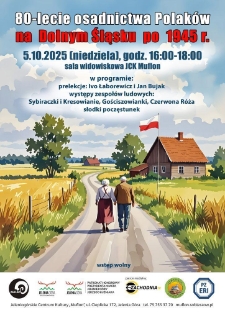 80-lecie osadnictwa Polaków - plakat [Dokument życia społecznego]