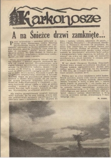 A na Śnieżce drzwi zamknięte