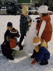 Zimowa zabawa [Dokument ikonograficzny]