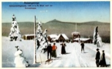 Riesengebirge. Schwarzschlagbaude 1300 m ü. M. Blick nach der Schneekoppe [Dokument ikonograficzny]