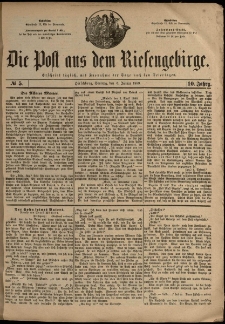 Die Post aus dem Riesengebirge, 1889, nr 5