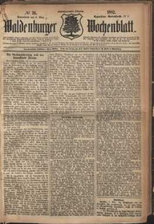 Waldenburger Wochenblatt, Jg. 28, 1882, nr 36
