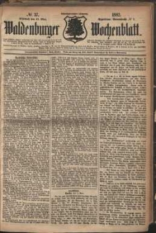 Waldenburger Wochenblatt, Jg. 28, 1882, nr 37