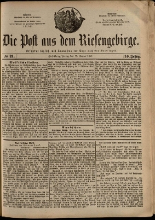 Die Post aus dem Riesengebirge, 1889, nr 21