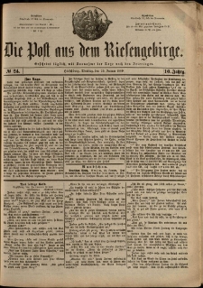 Die Post aus dem Riesengebirge, 1889, nr 24
