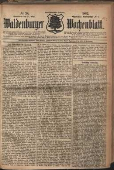 Waldenburger Wochenblatt, Jg. 28, 1882, nr 38