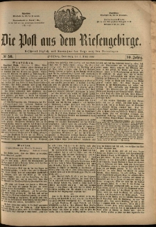 Die Post aus dem Riesengebirge, 1889, nr 56