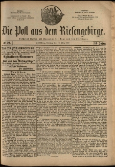Die Post aus dem Riesengebirge, 1889, nr 59