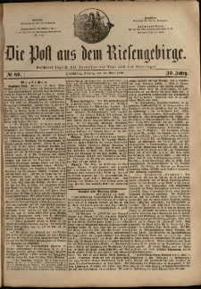 Die Post aus dem Riesengebirge, 1889, nr 89