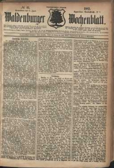 Waldenburger Wochenblatt, Jg. 28, 1882, nr 44