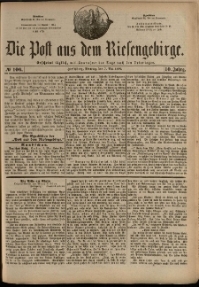 Die Post aus dem Riesengebirge, 1889, nr 106