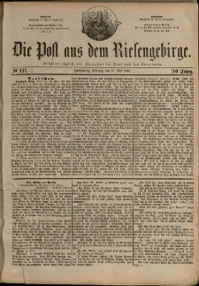 Die Post aus dem Riesengebirge, 1889, nr 117