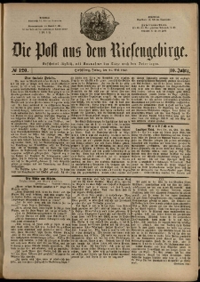 Die Post aus dem Riesengebirge, 1889, nr 120