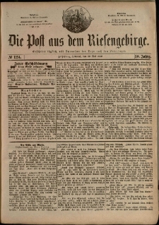 Die Post aus dem Riesengebirge, 1889, nr 124