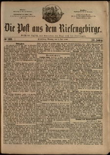 Die Post aus dem Riesengebirge, 1889, nr 133