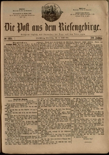 Die Post aus dem Riesengebirge, 1889, nr 135