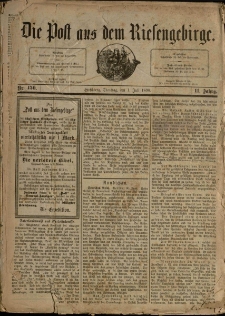 Die Post aus dem Riesengebirge, 1890, nr 150