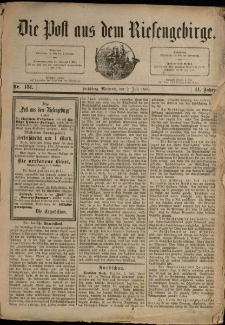 Die Post aus dem Riesengebirge, 1890, nr 151