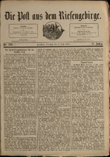Die Post aus dem Riesengebirge, 1890, nr 155