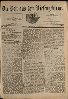 Die Post aus dem Riesengebirge, 1890, nr 157