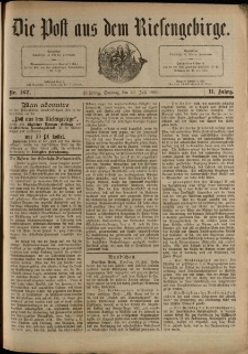 Die Post aus dem Riesengebirge, 1890, nr 167