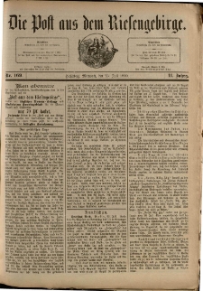 Die Post aus dem Riesengebirge, 1890, nr 169