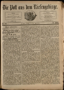 Die Post aus dem Riesengebirge, 1890, nr 171
