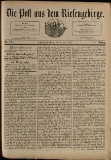 Die Post aus dem Riesengebirge, 1890, nr 174