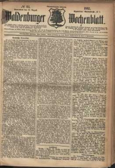 Waldenburger Wochenblatt, Jg. 28, 1882, nr 64