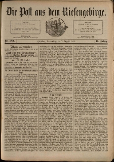 Die Post aus dem Riesengebirge, 1890, nr 182