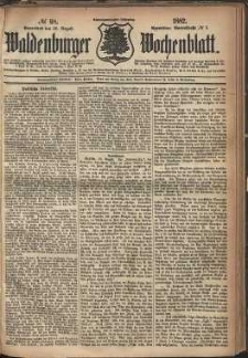 Waldenburger Wochenblatt, Jg. 28, 1882, nr 68