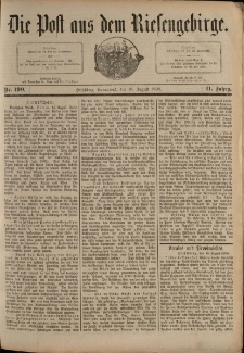 Die Post aus dem Riesengebirge, 1890, nr 190
