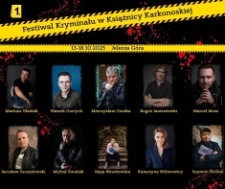 1. Festiwal Kryminału w Książnicy Karkonoskiej - plakat [Dokument życia społecznego]