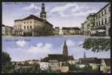 Ohlau – Ring m. Rathaus, Blick zur Kirche [Dokument ikonograficzny]