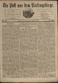Die Post aus dem Riesengebirge, 1890, nr 211