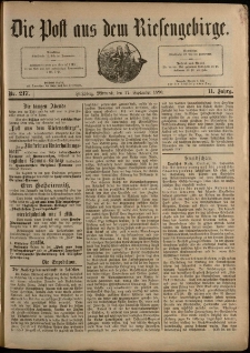 Die Post aus dem Riesengebirge, 1890, nr 217