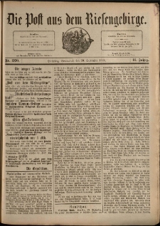Die Post aus dem Riesengebirge, 1890, nr 220