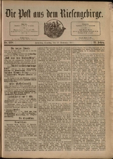 Die Post aus dem Riesengebirge, 1890, nr 228