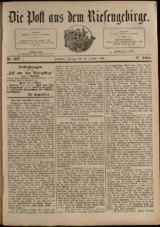 Die Post aus dem Riesengebirge, 1890, nr 237
