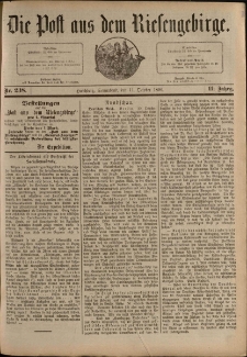 Die Post aus dem Riesengebirge, 1890, nr 238