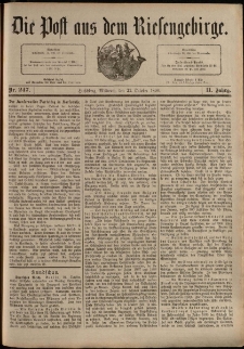 Die Post aus dem Riesengebirge, 1890, nr 247