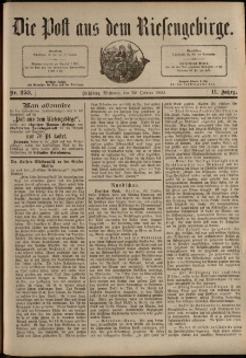 Die Post aus dem Riesengebirge, 1890, nr 253