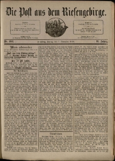Die Post aus dem Riesengebirge, 1890, nr 261