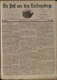 Die Post aus dem Riesengebirge, 1890, nr 263