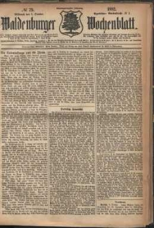 Waldenburger Wochenblatt, Jg. 28, 1882, nr 79